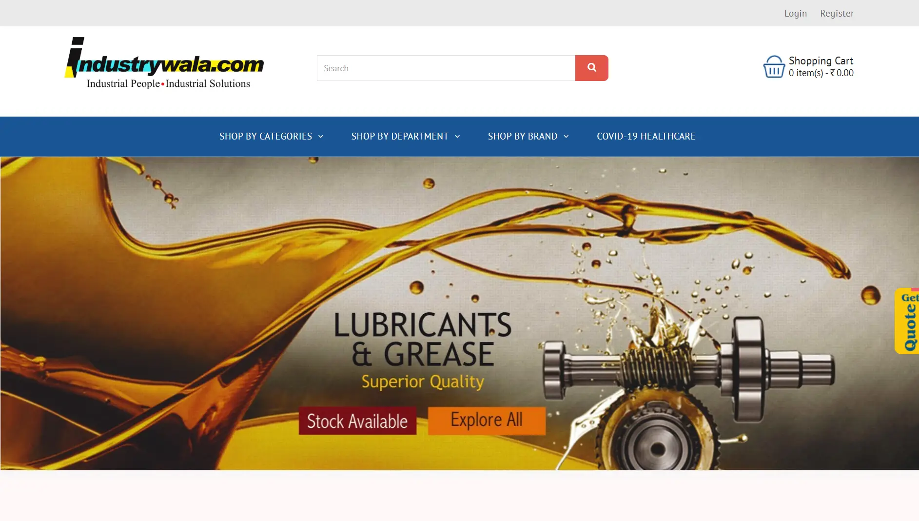 eCommerce Website for Industrial Tools