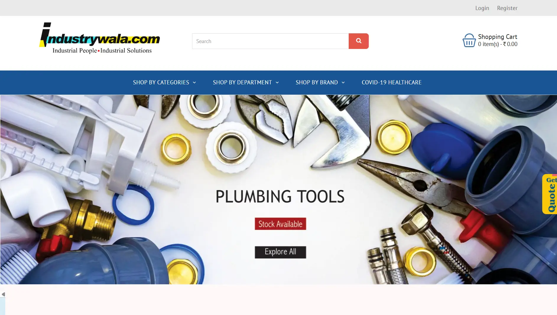 eCommerce Website for Industrial Tools